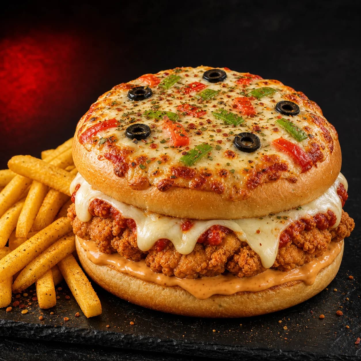 Pizza Burger from Pizza Run Fast Food Karachi