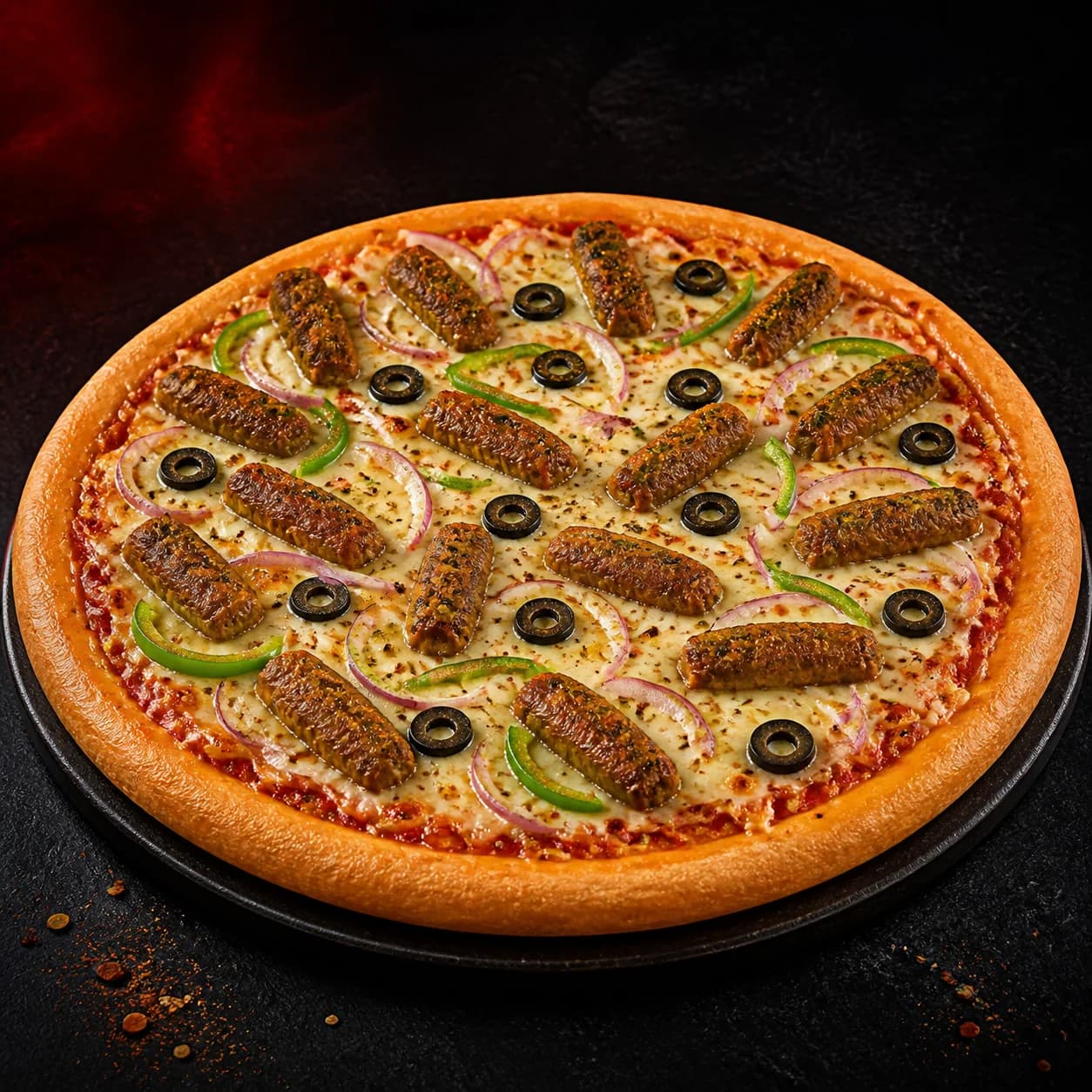 Seekh Kebab Pizza from Pizza Run Fast Food Karachi